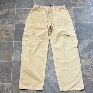 Fashion Nova Women's Tan Cargo Pants